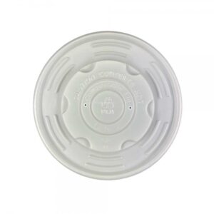 Vented lid for paper bowl